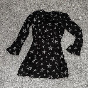 Long Sleeve Women’s Star Mini Dress by Marisa in XS